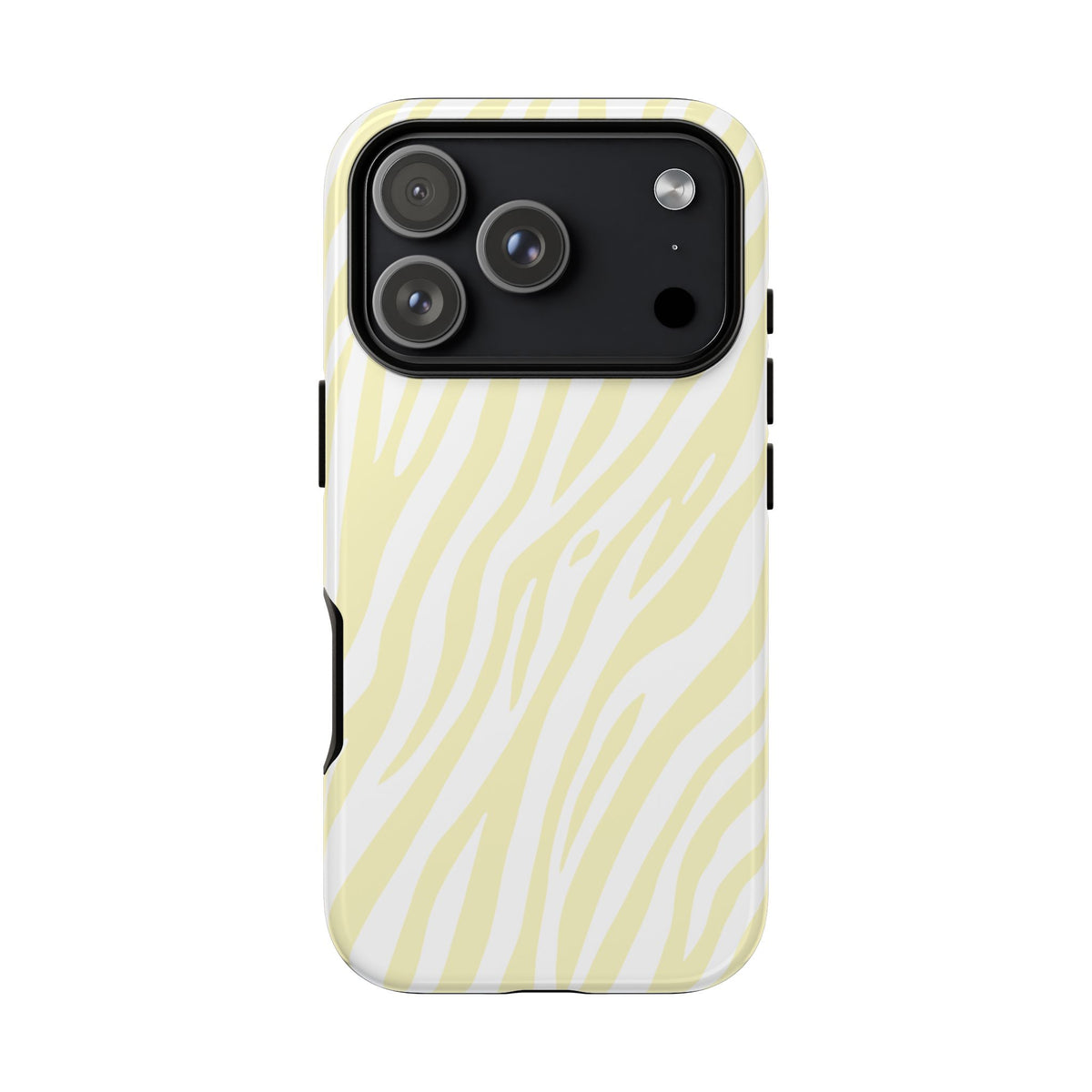 Buttercream Tiger Print Phone Case - Yellow Phone Case - iPhone 18 Pro / Glossy