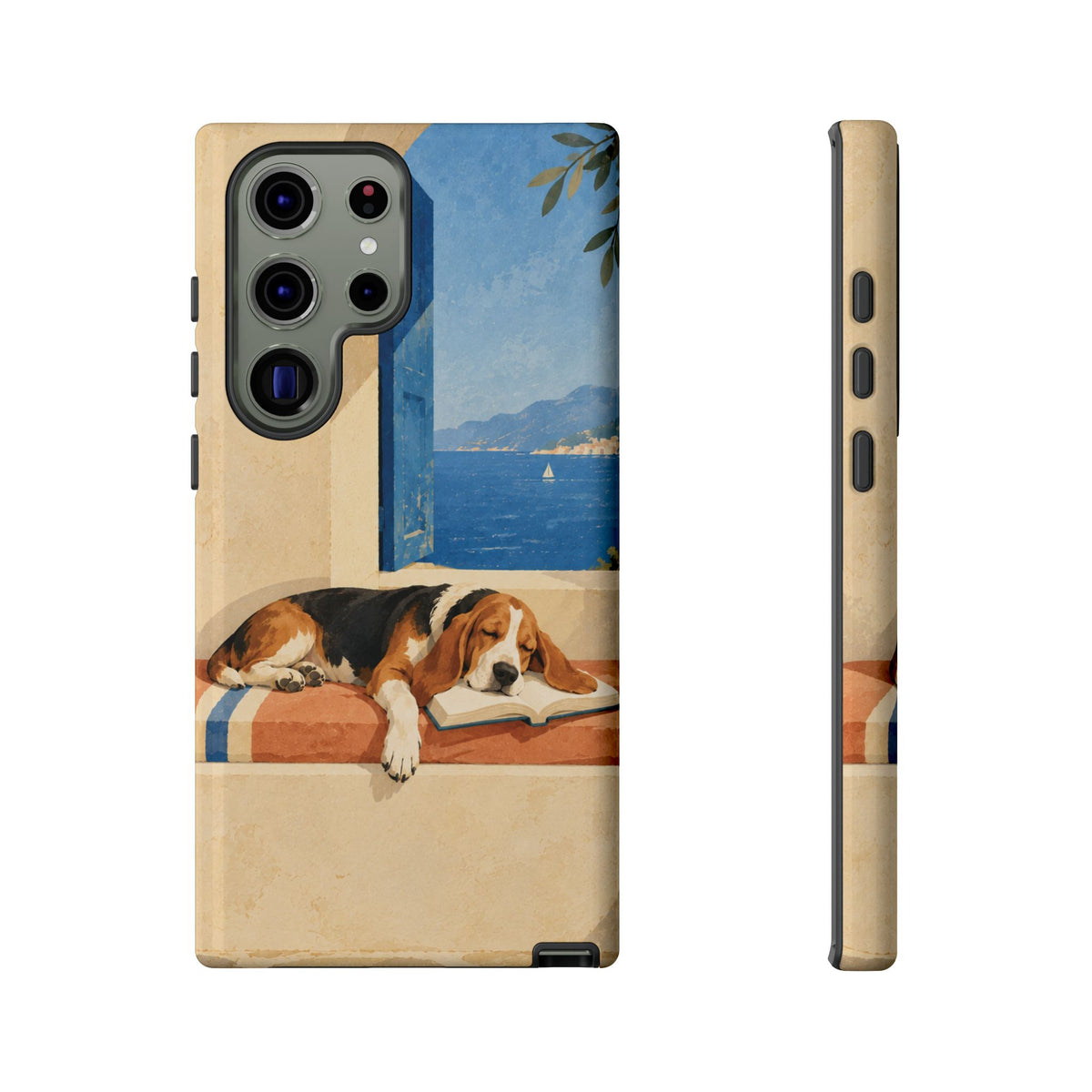 Basset Hound Unfinished Chapter Phone Case - Multicolor Phone Case - Samsung Galaxy S23 Ultra / Glossy