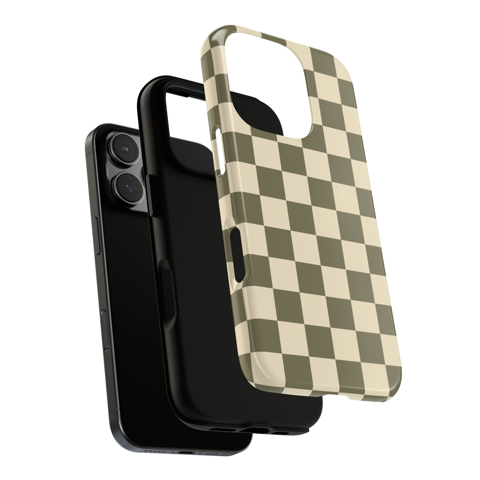 Phone Case - ’Green Checkered Pattern’ Phone Case