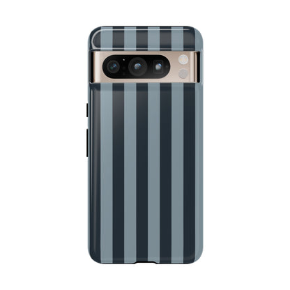 Google Pixel 8 Pro / Glossy Phone Case - ’Dark Blue Stripe Pattern’ Phone Case