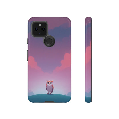 Watercolour Owl & Cloud Design Phone Case