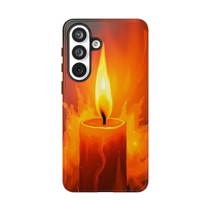 Red Candle Phone Case - Multicolor Phone Case - Samsung Galaxy S26 Plus / Glossy