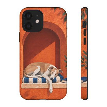 Whippet Siesta Nook Phone Case - Multicolor Phone Case - iPhone 12 / Glossy