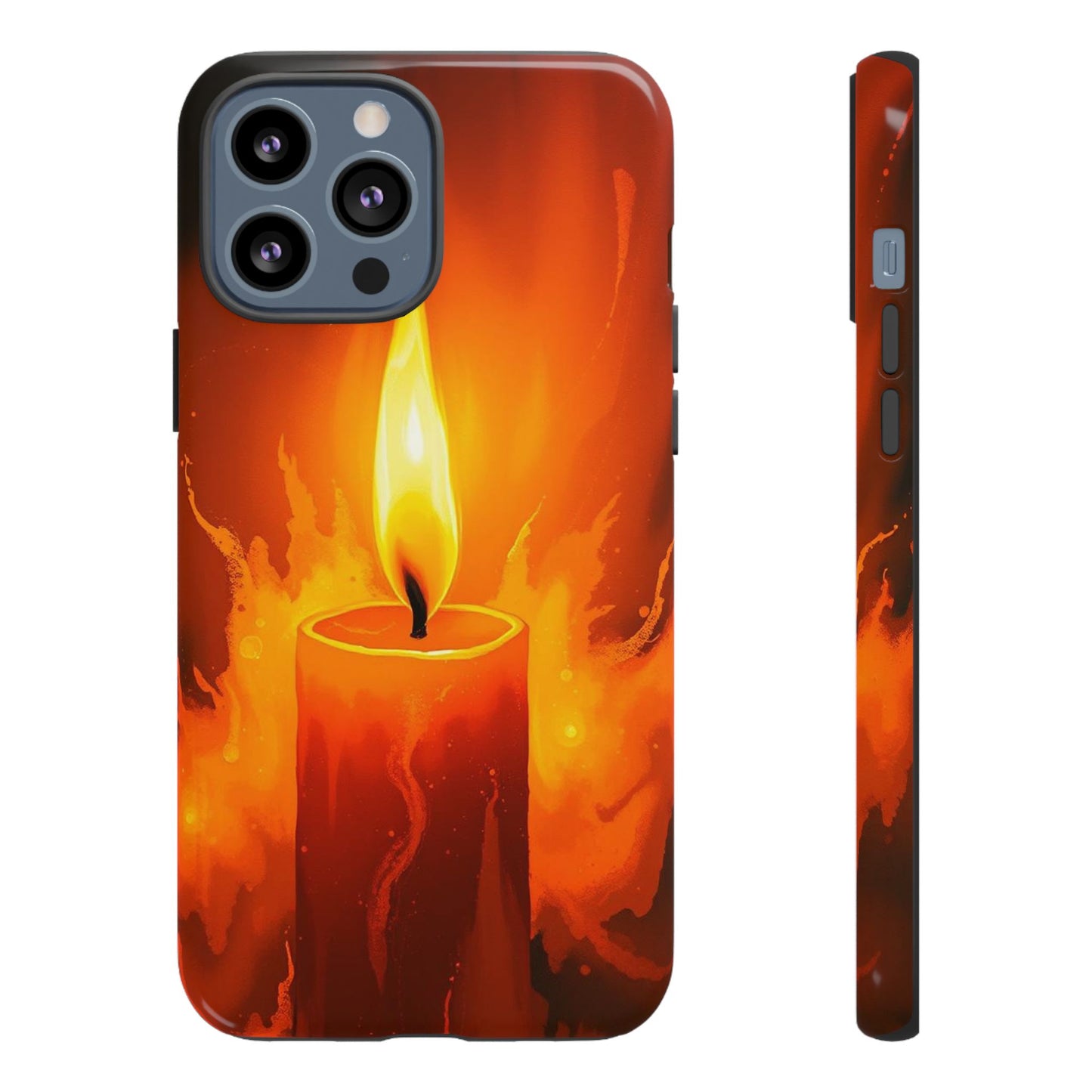 iPhone 13 Pro Max / Glossy Phone Case - Red Candle Phone Case