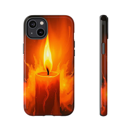 iPhone 14 Plus / Glossy Phone Case - Red Candle Phone Case