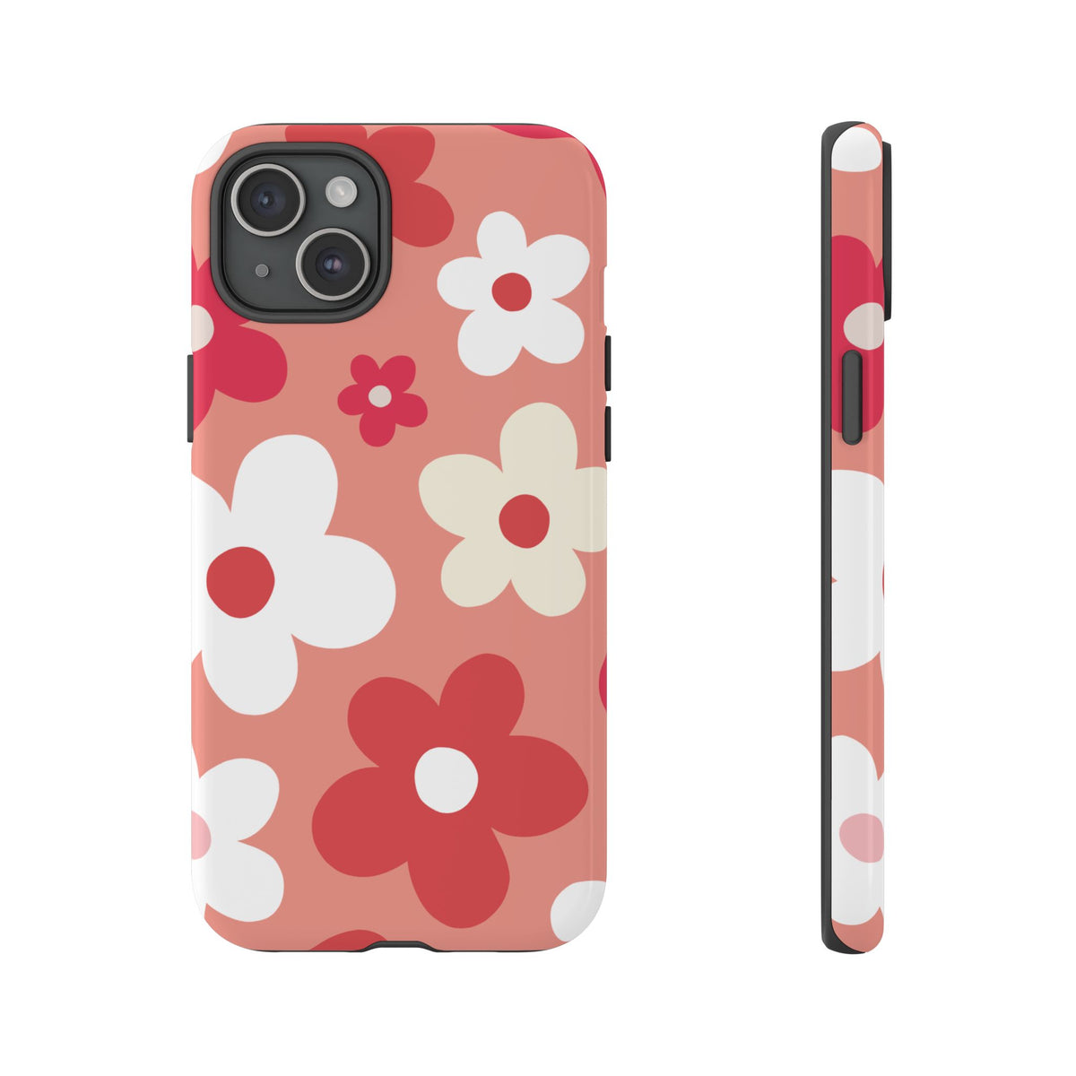 Cute Pink Daisy Pattern #1 Phone Case - Pink Phone Case - iPhone 15 Plus / Glossy