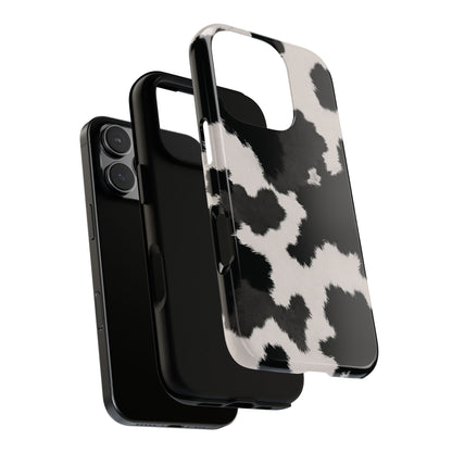 Modern Monochrome Cow Print Phone Case