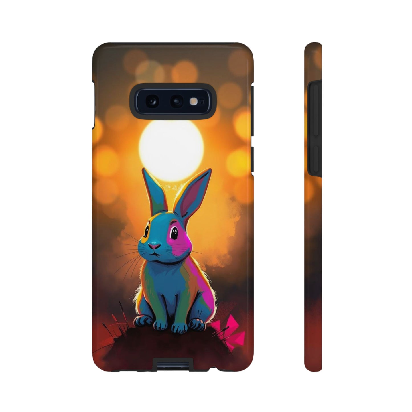 Samsung Galaxy S10E / Glossy Phone Case - Pop Art Rabbit Design Phone Case