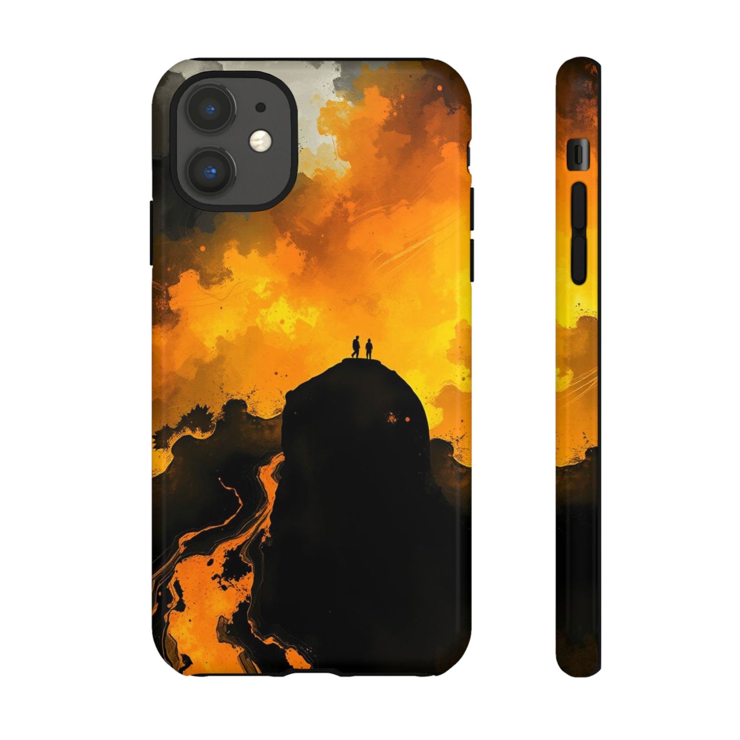 iPhone 11 / Glossy Phone Case - Gothic Watercolour Scene Phone Case