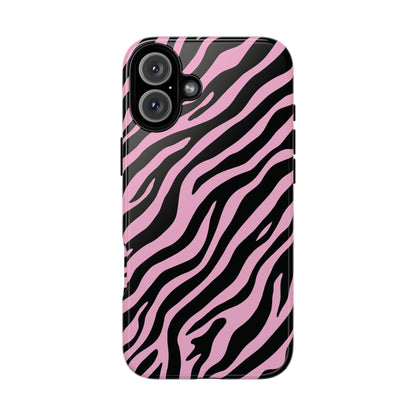 Stylish Blush Zebra Print Phone Case