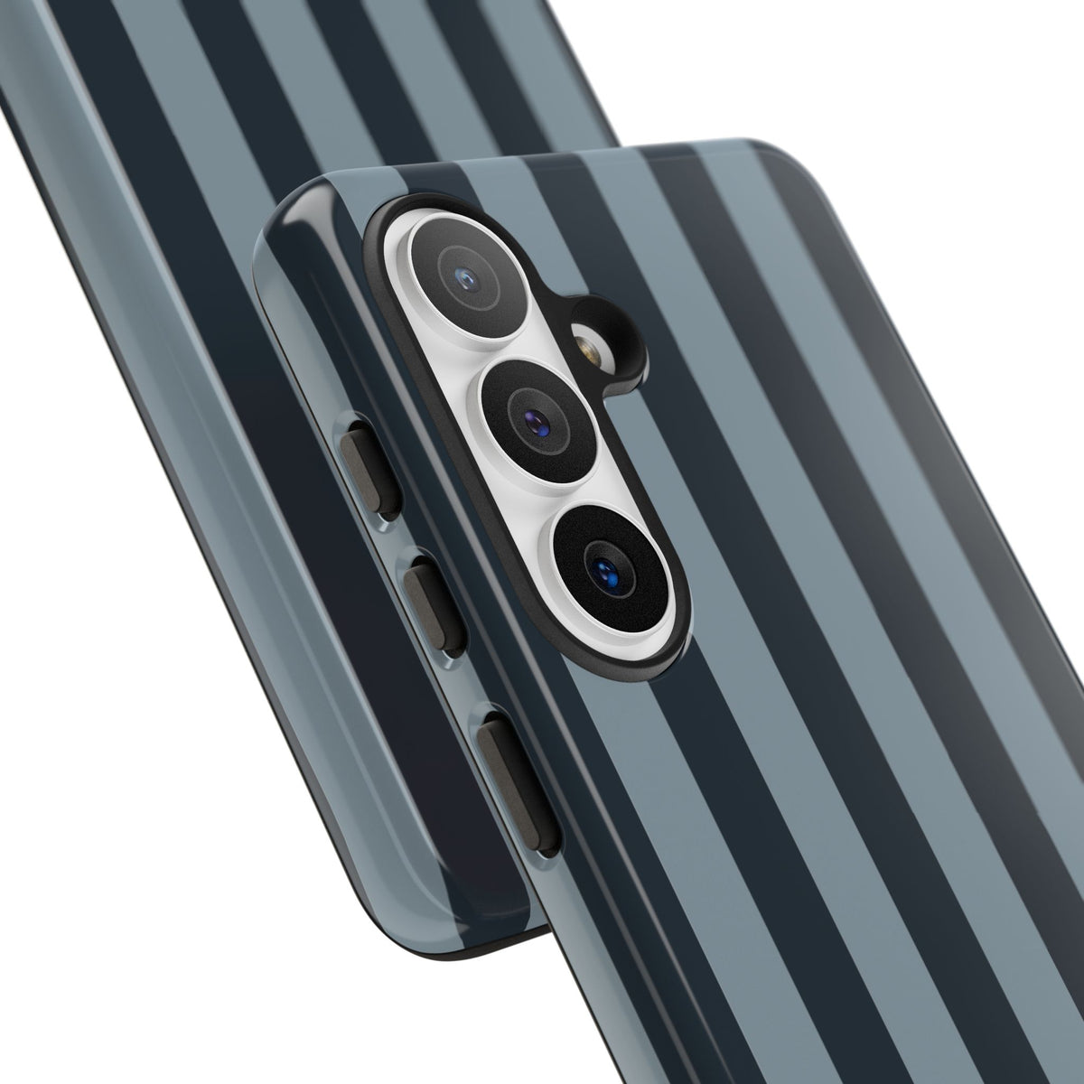 Dark Blue Stripe Pattern Phone Case - Blue Phone Case