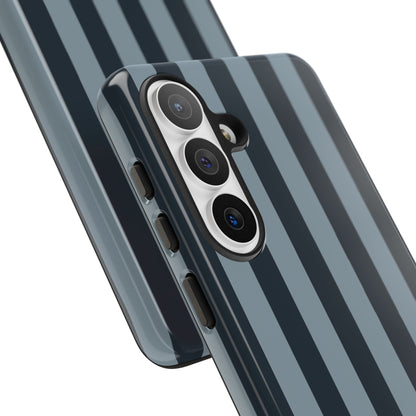Dark Blue Stripe Pattern Phone Case - Blue Phone Case