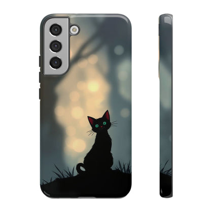 Samsung Galaxy S22 Plus / Glossy Phone Case - Gothic Cat Design Phone Case