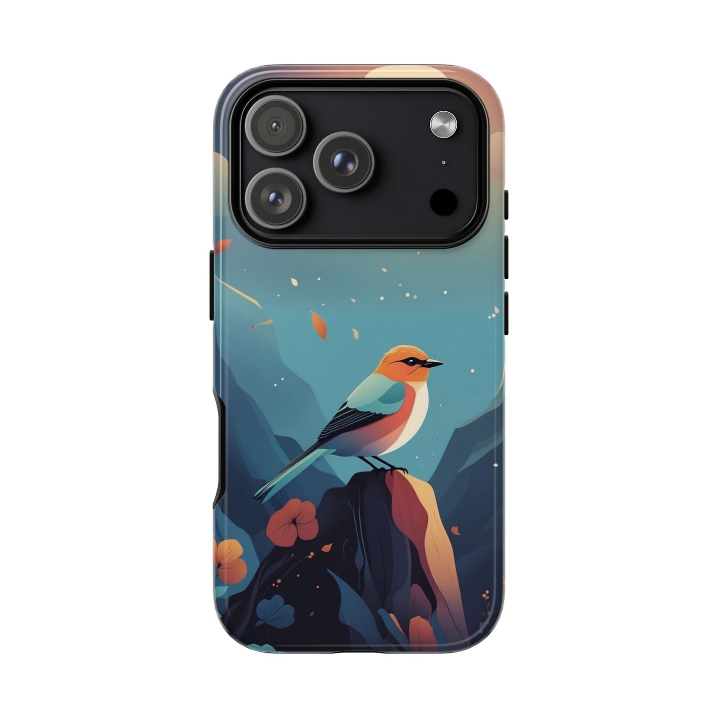 iPhone 17 Pro / Glossy Phone Case - Stylised Bird Design Phone Case