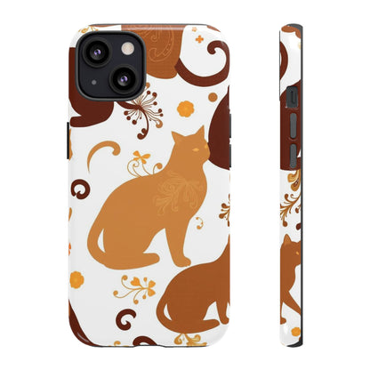 Abstract Cat Pattern Phone Case - Multicolor Phone Case - iPhone 13 / Glossy