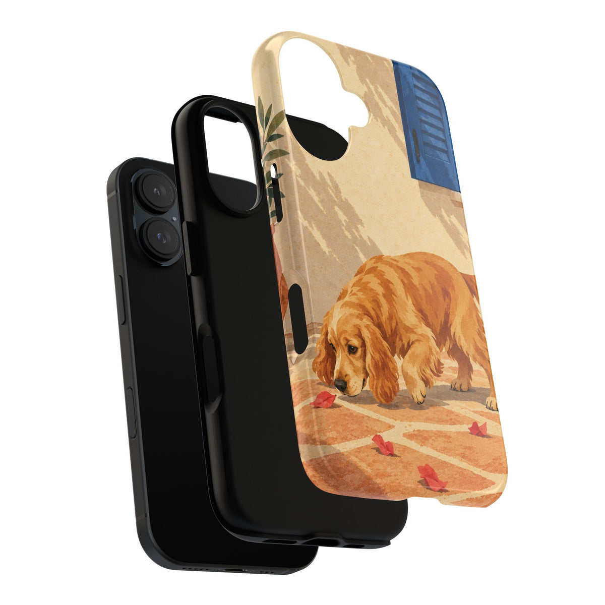 Cocker Spaniel Scent Trail Phone Case - Multicolor Phone Case