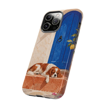 Cavalier King Charles Spaniel Blue Door Siesta Phone Case - Multicolor Phone Case
