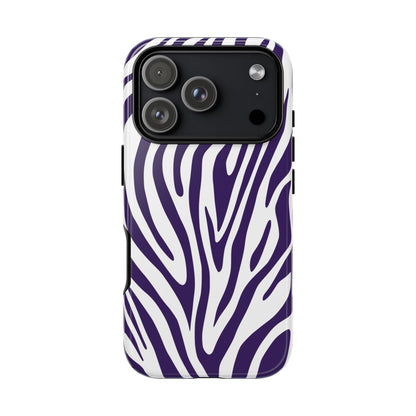 Graphic Purple Tiger Print Phone Case