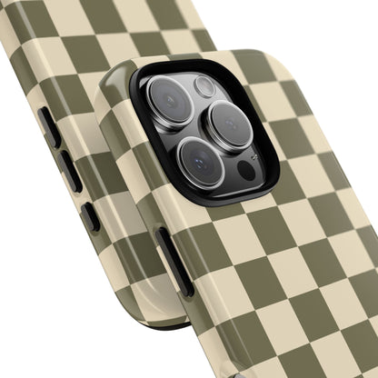 Phone Case - ’Green Checkered Pattern’ Phone Case