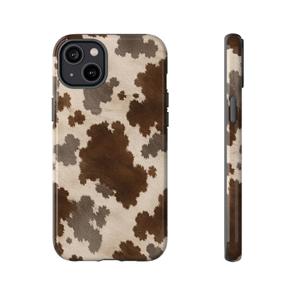 Stylish Mocha Cow Print Phone Case