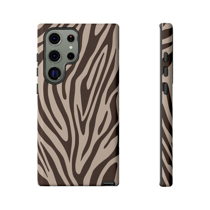 Boutique Mocha Tiger Print Phone Case