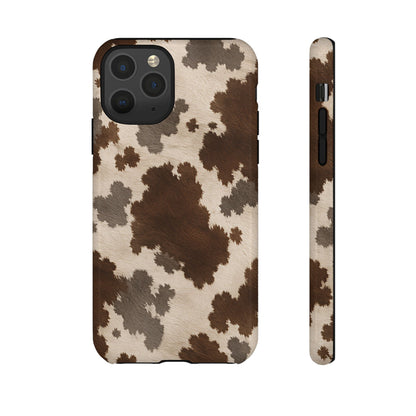 Stylish Mocha Cow Print Phone Case