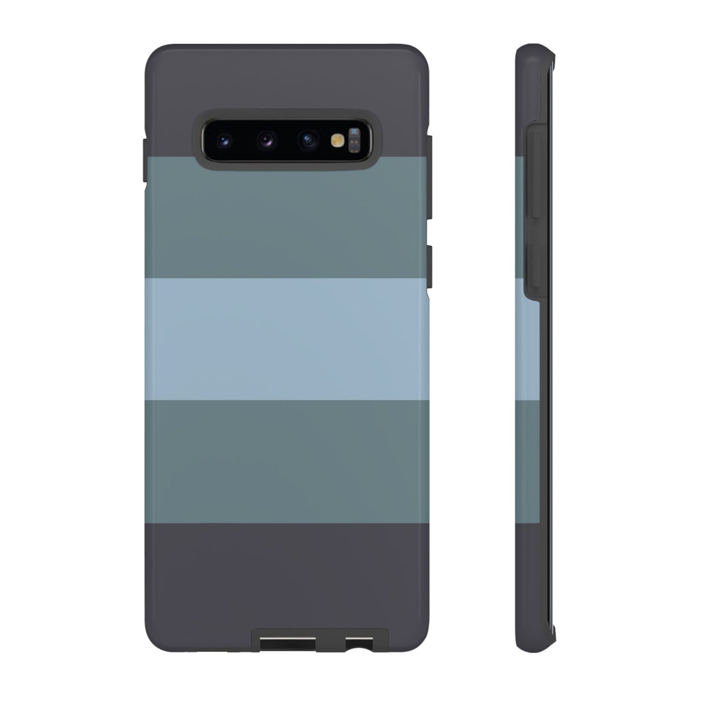 Phone Case - Shades of Blue Horizontal Stripe Pattern Phone Case