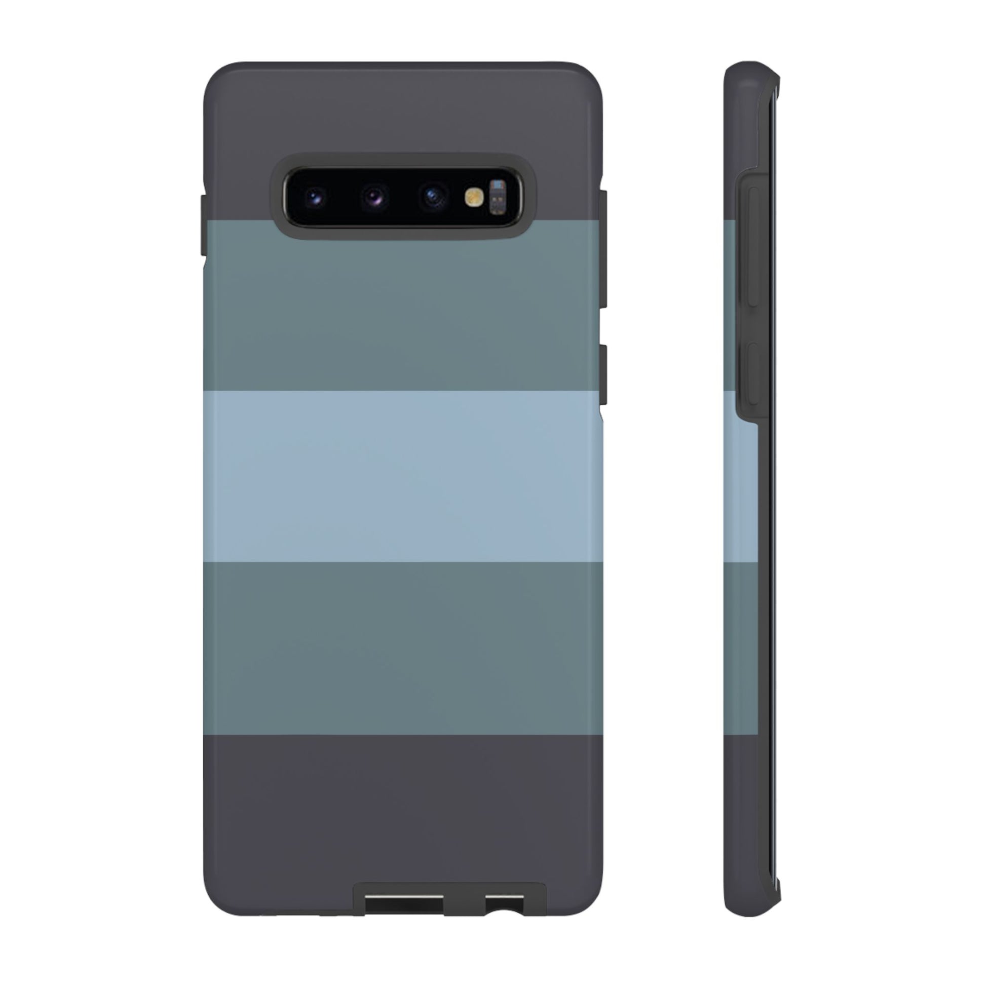 Phone Case - Shades of Blue Horizontal Stripe Pattern Phone Case