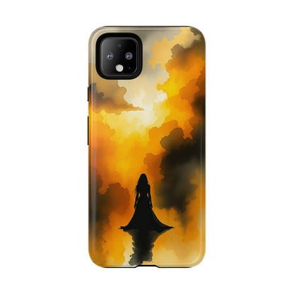 Watercolour Gothic Woman in Black Phone Case