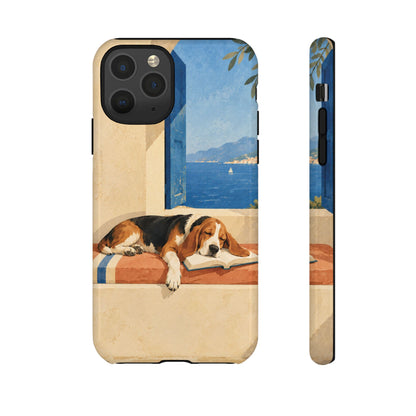 Basset Hound Unfinished Chapter Phone Case - Multicolor Phone Case - iPhone 11 Pro / Glossy