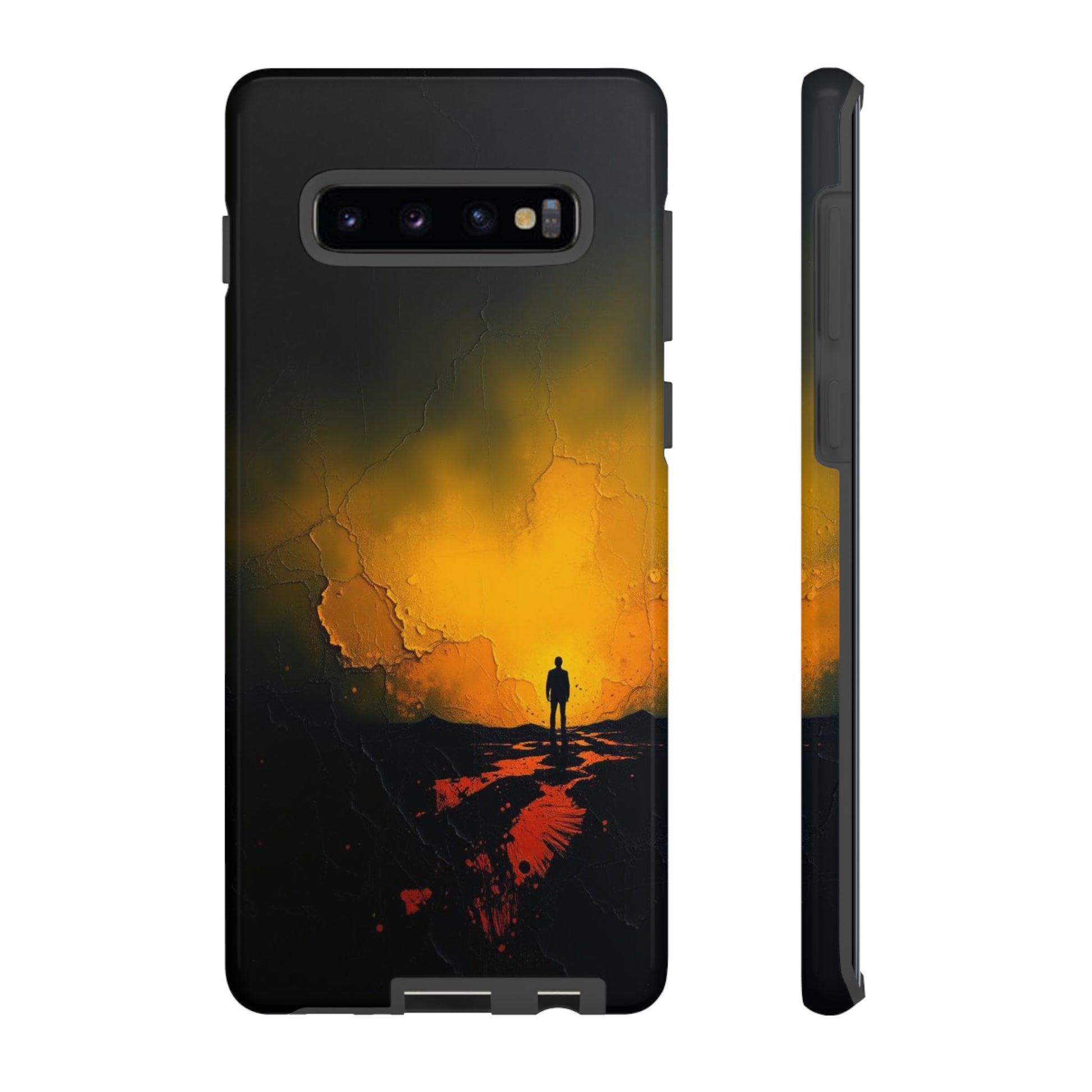 Acrylic Mysterious Figure Phone Case - Multicolor Phone Case - Samsung Galaxy S10 Plus / Glossy