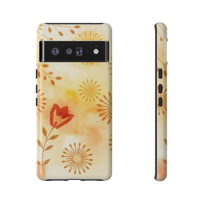 Google Pixel 6 Pro / Glossy Phone Case - Boho Chic Watercolour Pattern Phone Case