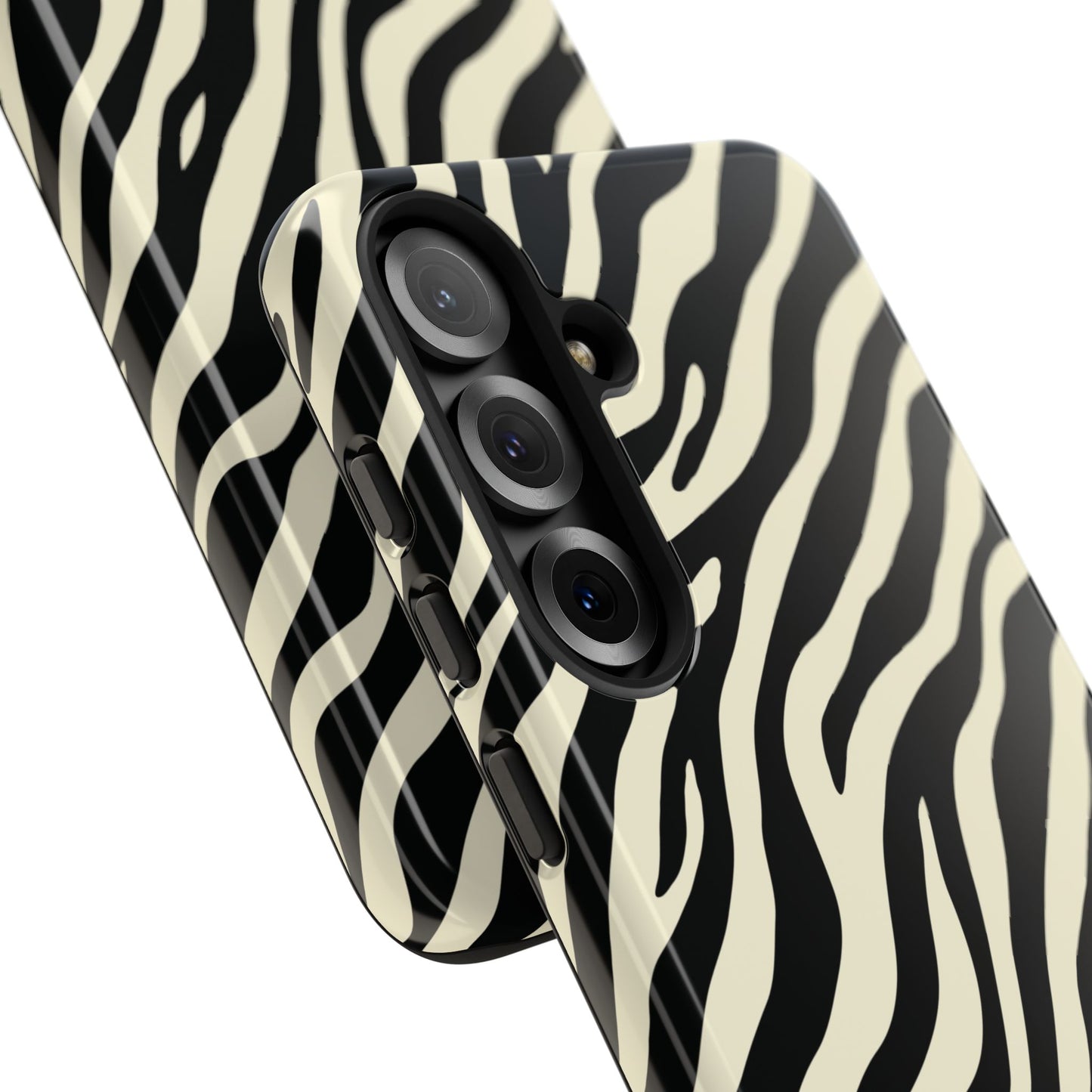 Chic Ivory Zebra Print Phone Case