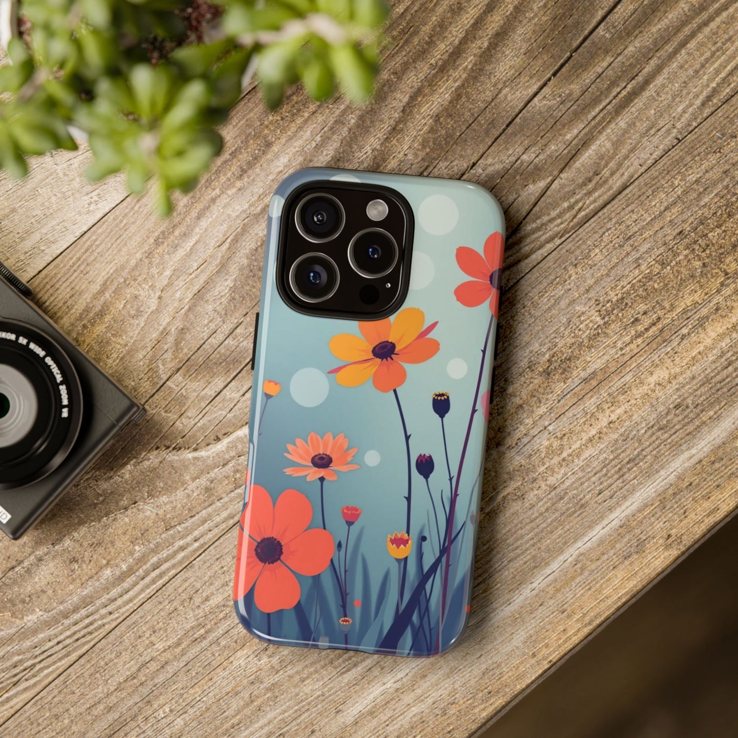 Vibrant Wildflowers Design Phone Case