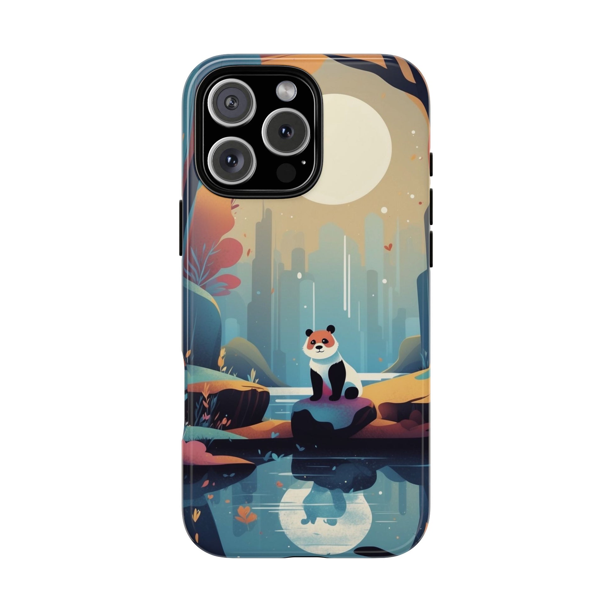 Stylised Panda Design Phone Case - Multicolor Phone Case - iPhone 16 Pro Max / Glossy