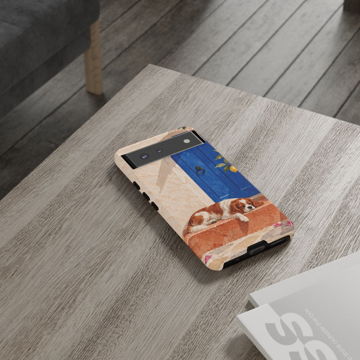 Cavalier King Charles Spaniel Blue Door Siesta Phone Case - Multicolor Phone Case