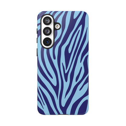 Boutique Sky Blue Tiger Print Phone Case