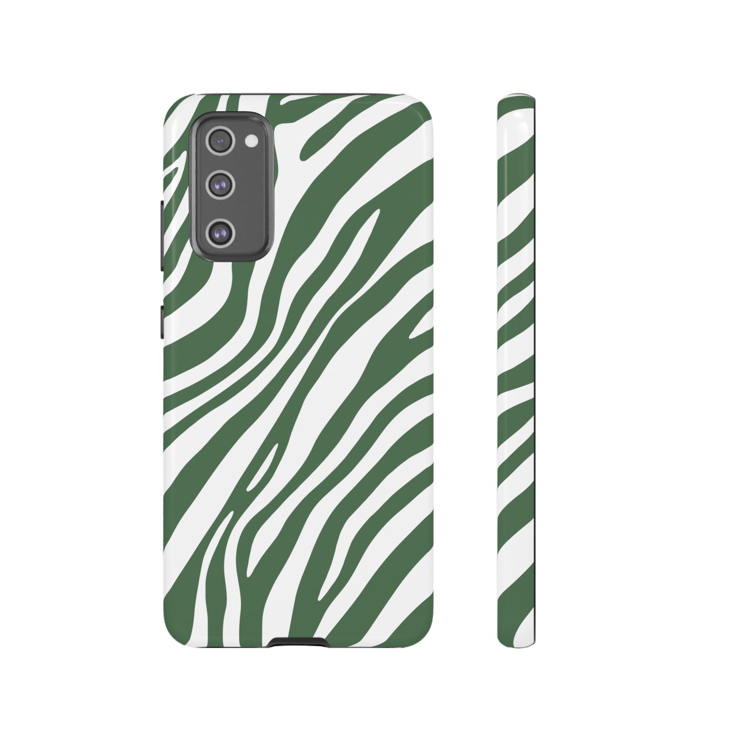 Modern Sage Zebra Print Phone Case