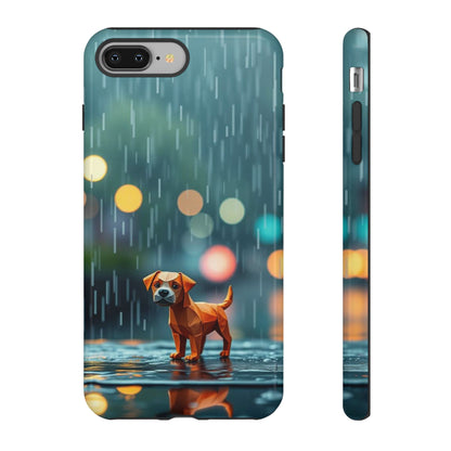 iPhone 8 Plus / Glossy Phone Case - Origami ’Soggy Dog’ Design Phone Case