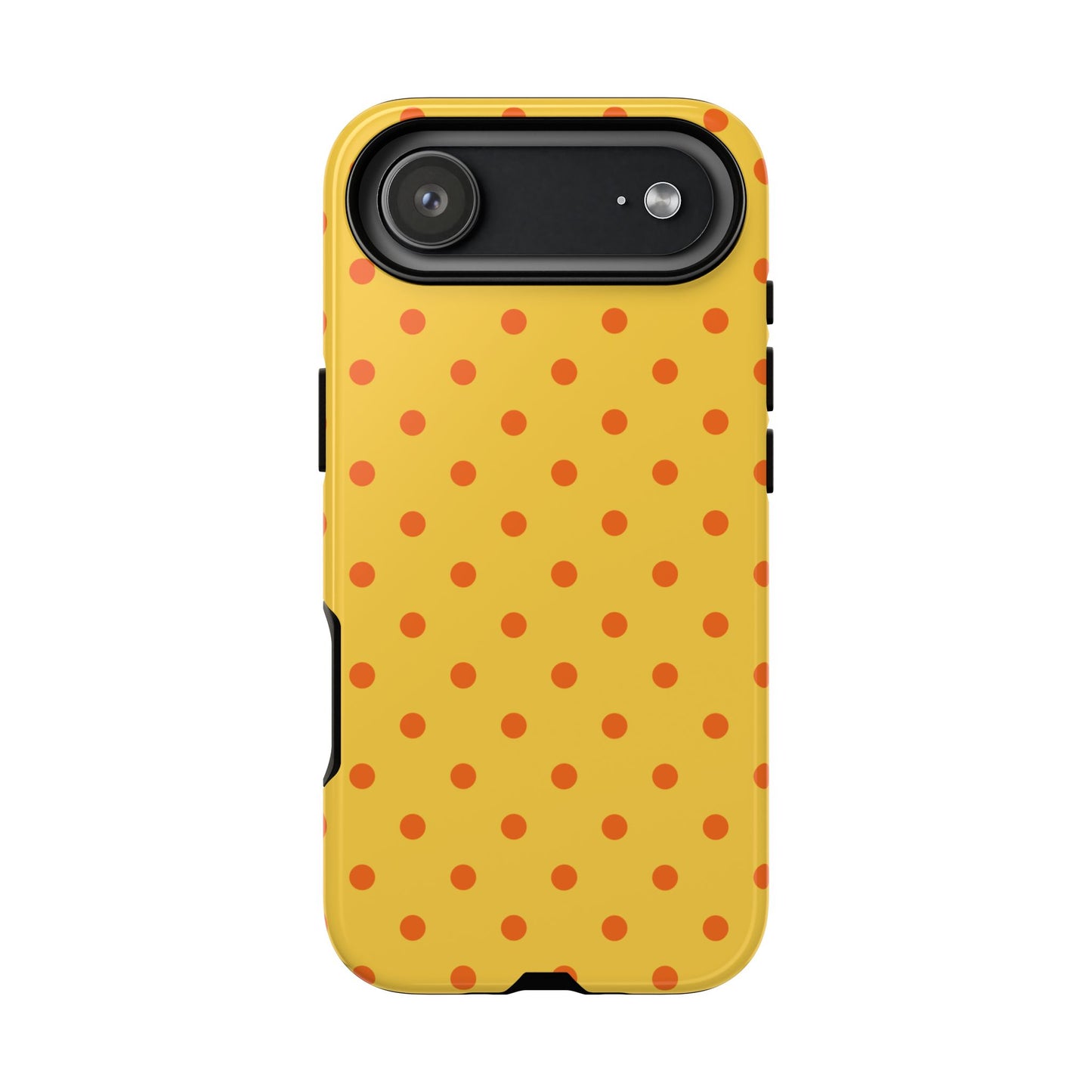 Trendy Yellow & Orange Dot Pattern Phone Case