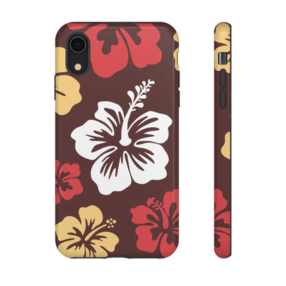 iPhone XR / Glossy Phone Case - ’Hibiscus Retro Pattern #2’ Phone Case