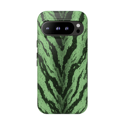 Sage Tiger Print Phone Case