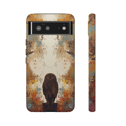 Abstract Owl Design Phone Case