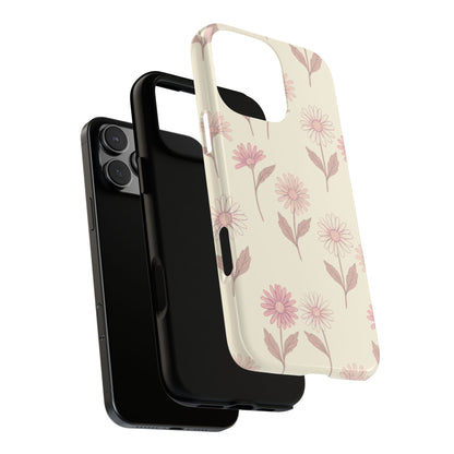 Pretty Blush Daisy Pattern Phone Case