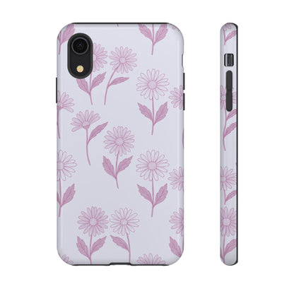 Pretty Lilac Daisy Pattern Phone Case