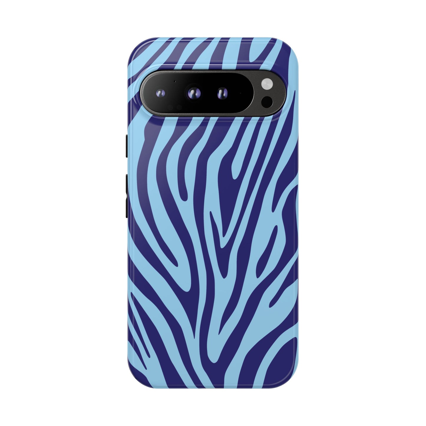 Boutique Sky Blue Tiger Print Phone Case