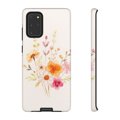 Samsung Galaxy S20+ / Glossy Phone Case - Boho Chic Watercolour Flower Pattern Phone Case
