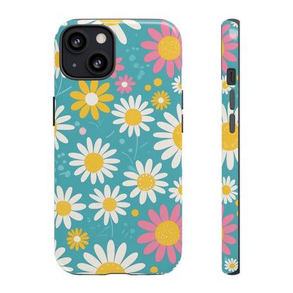 iPhone 13 / Glossy Phone Case - Daisies Floral Pattern 5 Phone Case
