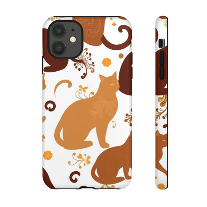 Abstract Cat Pattern Phone Case - Multicolor Phone Case - iPhone 11 / Glossy