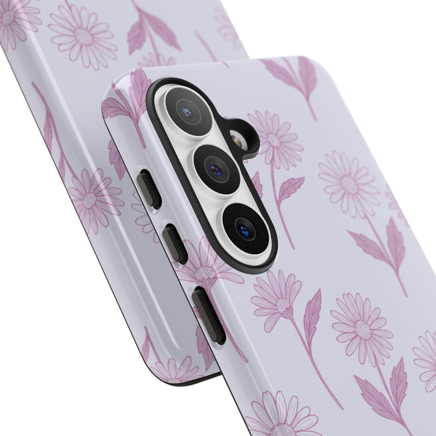 Pretty Lilac Daisy Pattern Phone Case